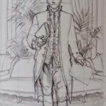 Estanislao de Lugo y Molina - Boceto - Óleo y acrílico sobre lienzo - 125x67 cm - Año 2025 - Colección privada