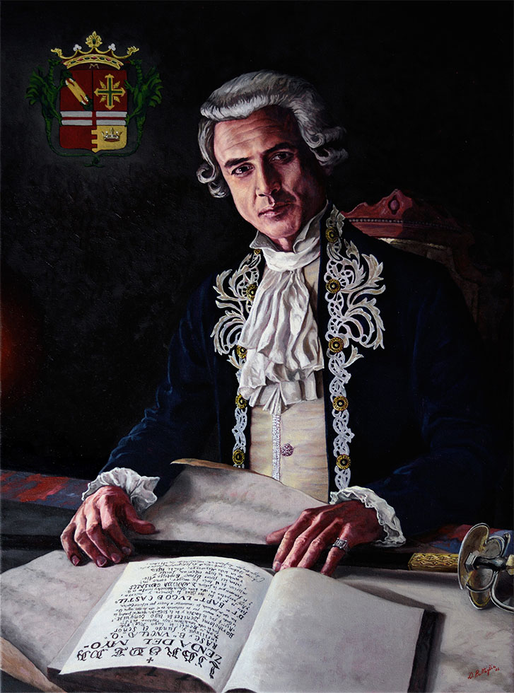 "Francisco Estanislao Lugo-Viña y Franchi-Alfaro " - Óleo y acrílico sobre lienzo - 73x54 cm - Año 2026.