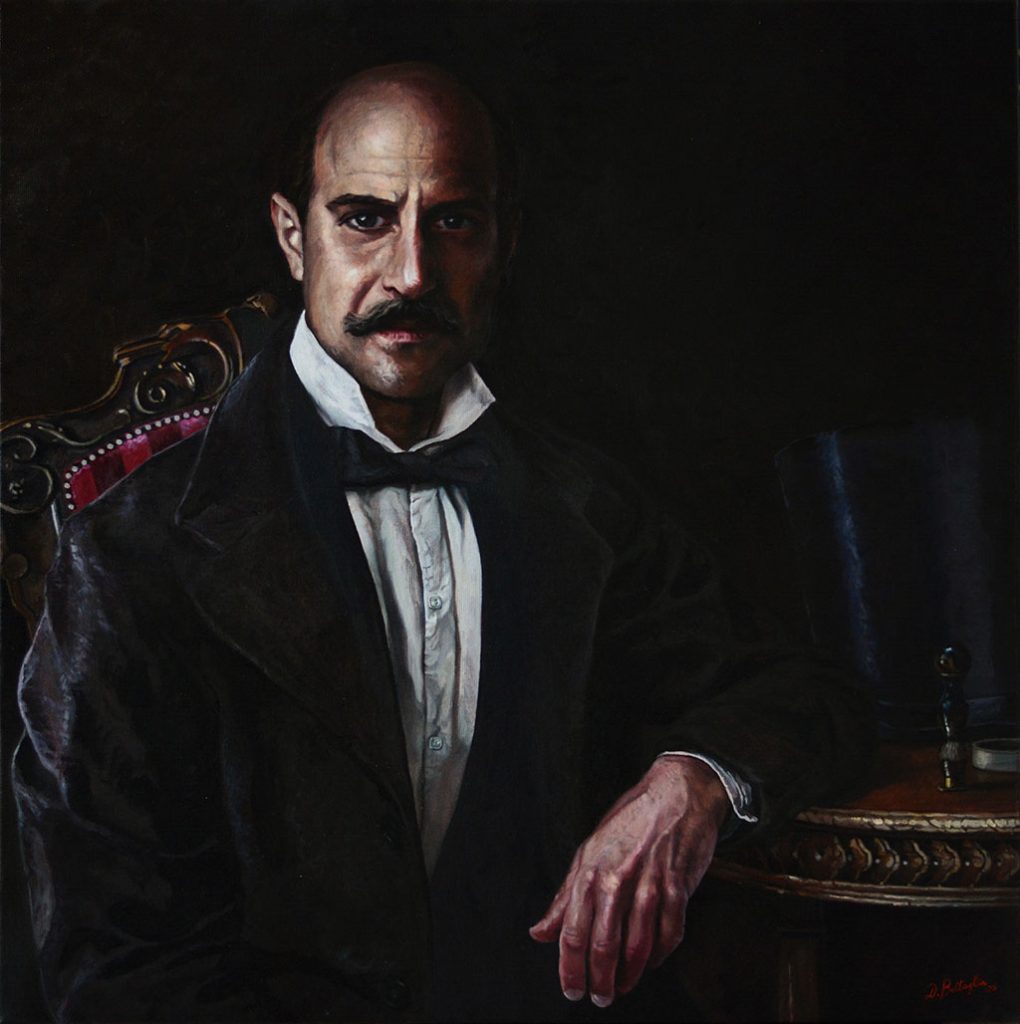 "Vicente Clavijo y Pló" - Óleo y acrílico sobre lienzo - 60x60 cm - Año 2026 - Colección privada del Dr. Arturo Clavijo