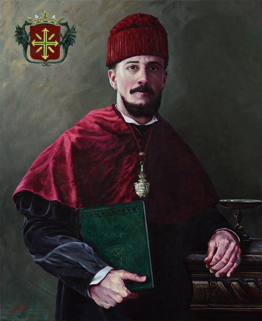 "Cristóbal Francisco de Lugo y García" - Óleo y acrílico sobre lienzo, 73x60 cm, año 2026. Colección privada - Pintura histórica